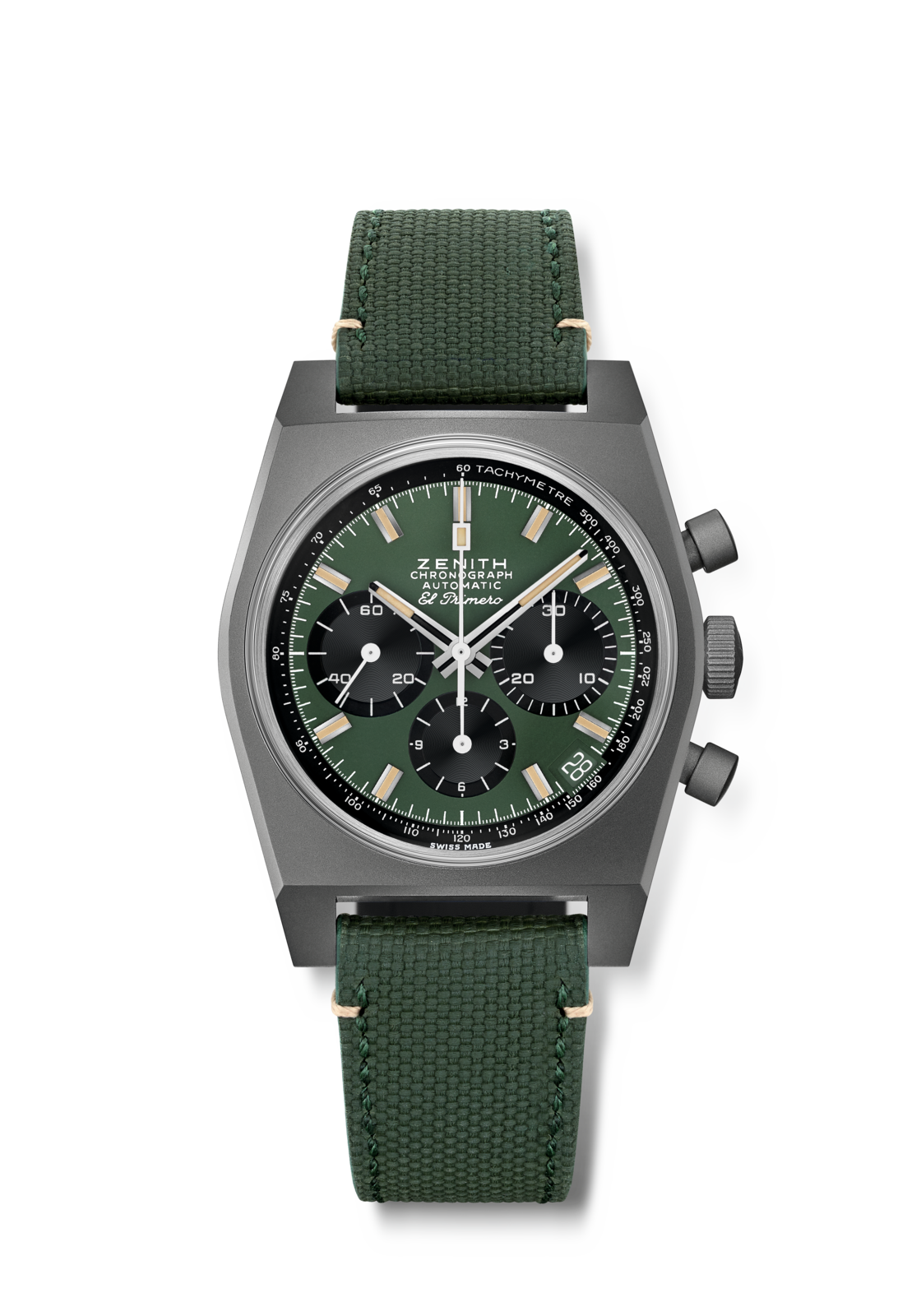 ZENITH CHRONOMASTER REVIVAL SAFARI - 37.00mm, Microblasted titanium ZENITH CHRONOMASTER REVIVAL SAFARI - 37.00mm, Microblasted titanium