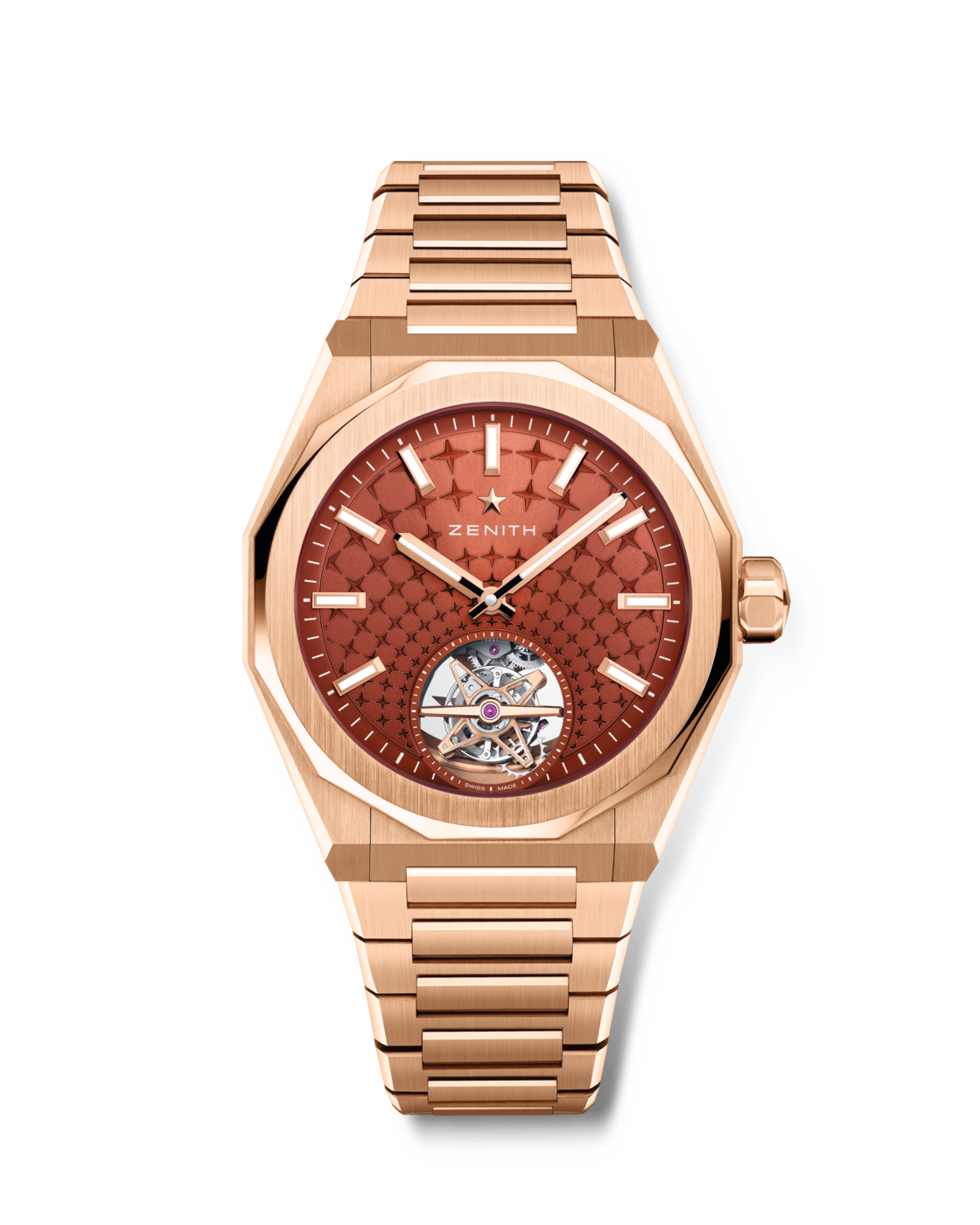 ZENITH デファイ スカイライン トゥールビヨン - 41.00mm, 18K ローズ ZENITH デファイ スカイライン トゥールビヨン - 41.00mm, 18K ローズ