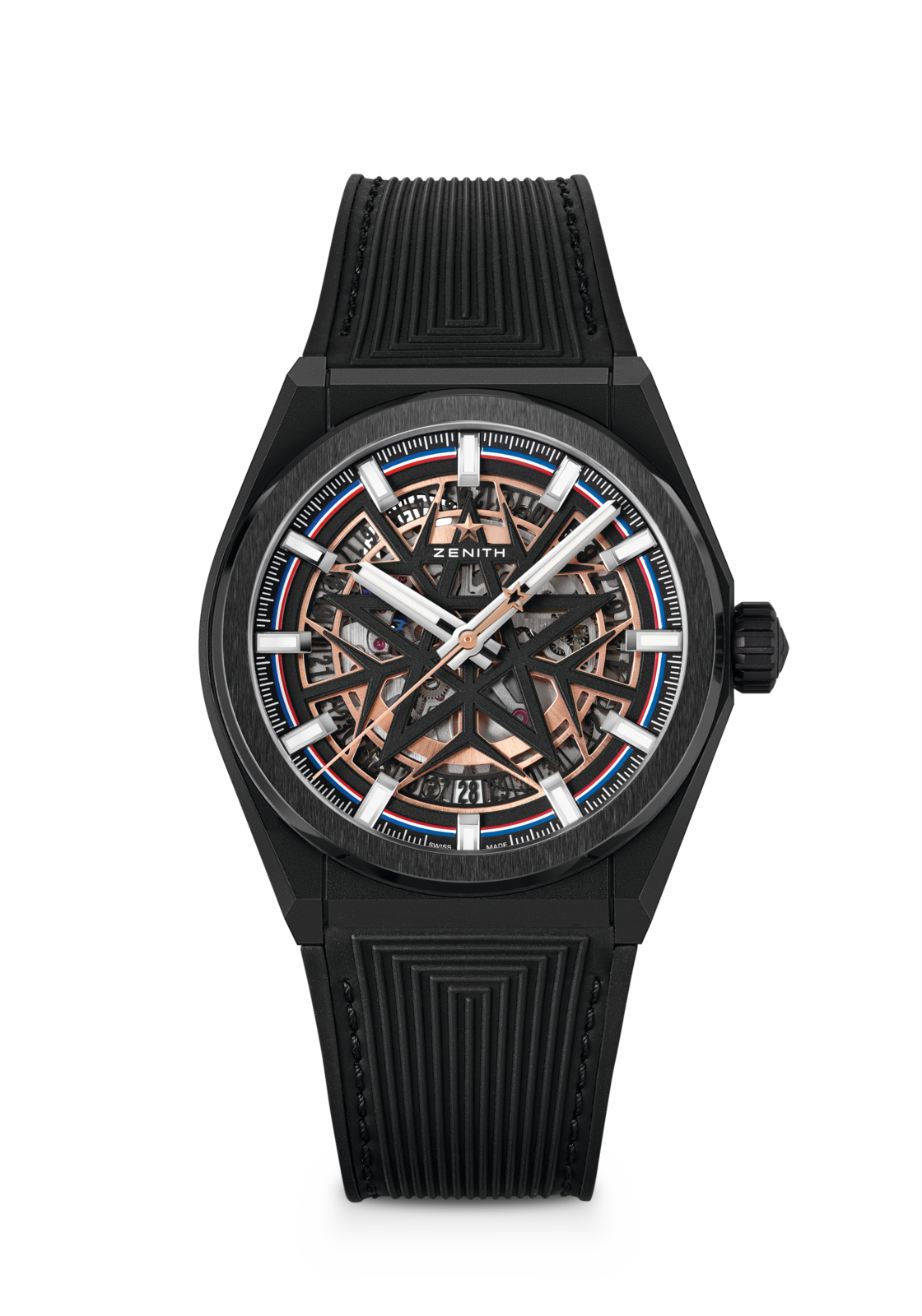 ZENITH x Fusalp DEFY Classic Fusalp限量版鏤空腕錶黑色陶瓷款設有 
