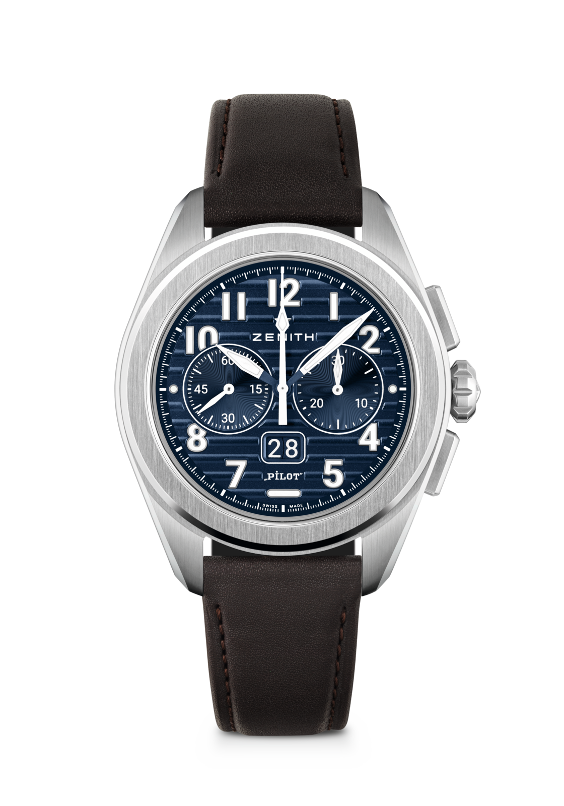 新品美品！　セレンディピティー　プライド ZENITH パイロット ビッグデイト フライバック - 42.50mm, マイクロ